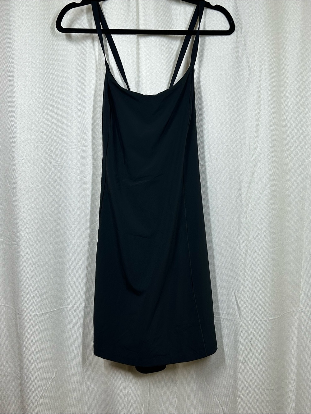 Offline By Aerie Tank Dress Black Exercise With Built In Shorts Size XL New